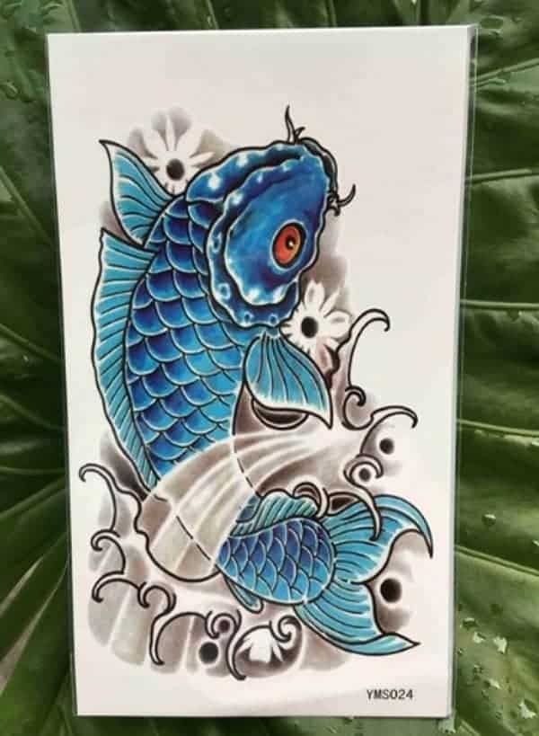blue koi fish tattoo meaning