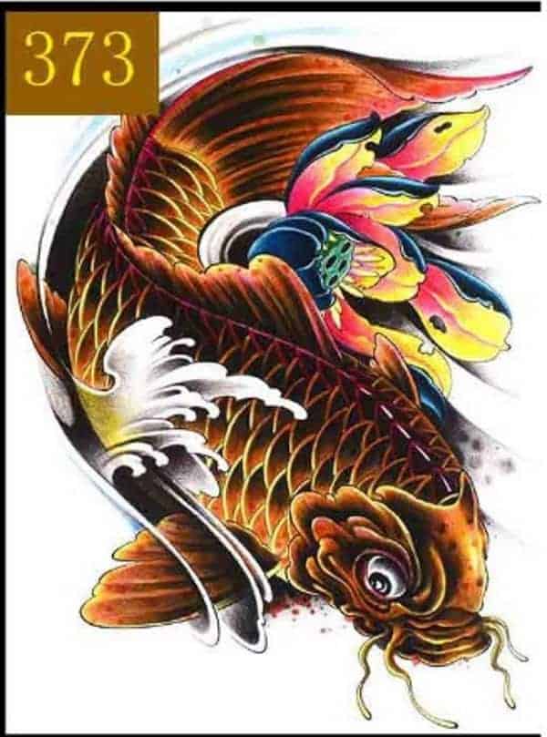koi fish meaning in koi fish tattoo with lotus flower