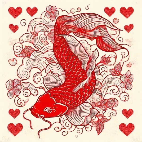 red koi fish meaning