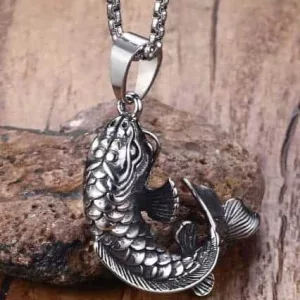 koi fish necklace attention to details 3D koi fish pendant