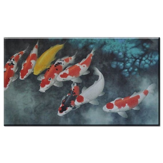 8 koi fish painting
