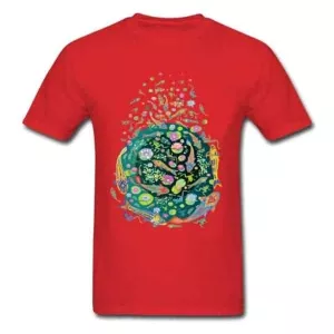 Koi fish shirt doodle art design red color for sale