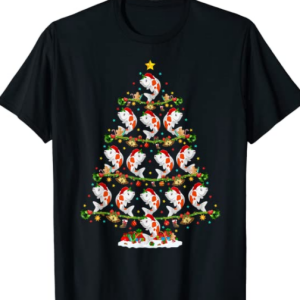Santa Koi Fish Christmas Tree T-Shirt