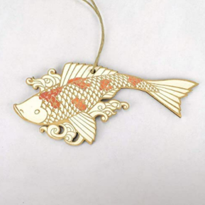 Koi Fish Hanging Christmas Ornament