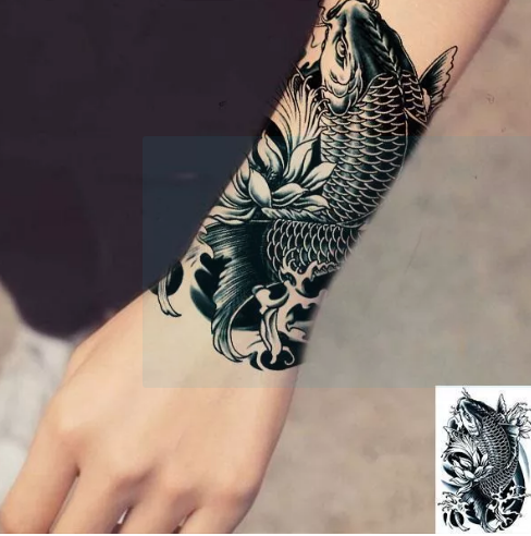 forearm koi fish tattoo
