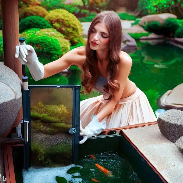 Understanding the filtration process in a koi pond Clear and Healthy