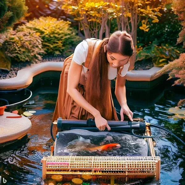 Understanding the filtration process in a koi pond Clear and Healthy