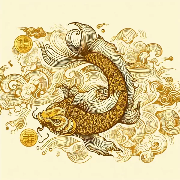 The Golden Koi and Wealth