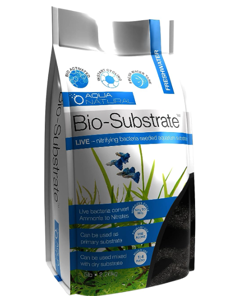 best substrate for goldfish Aqua Natural Galaxy Sand Bio-Substrate 5lb for Aquariums, Sand seeded with Start up bio-Active nitrifying Bacteria