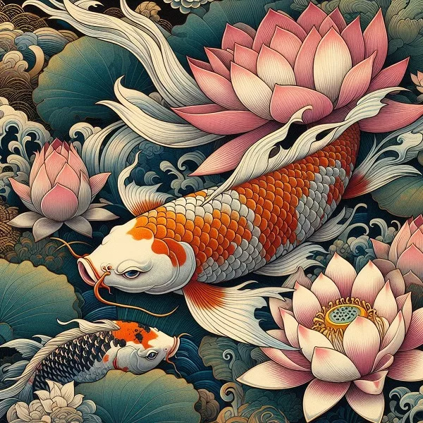 koi and lotus meaning 